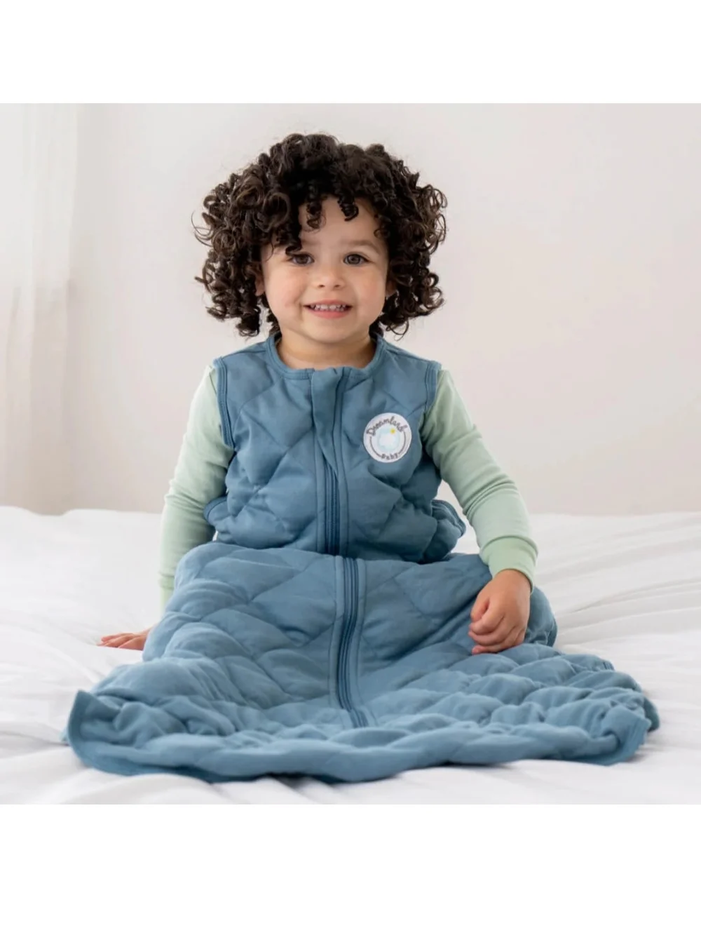 NWT Dreamland Weighted Sleeveless Sleep Sack - Dusty Blue 24-36 mo | 25-35 lbs